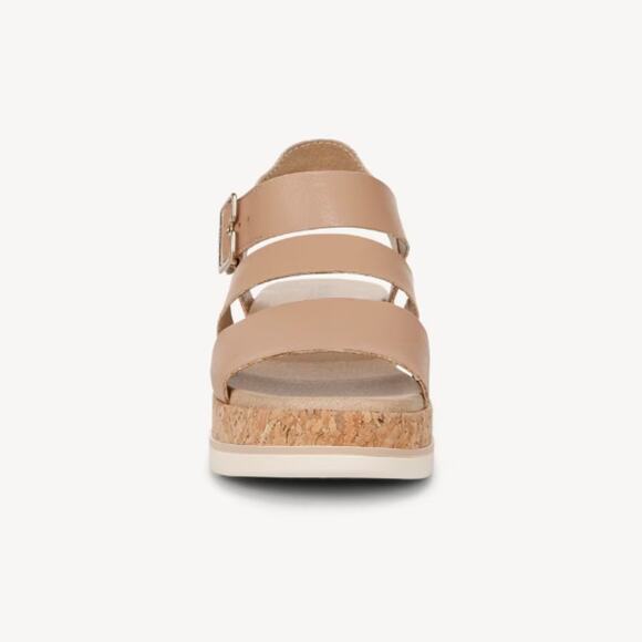 NEW Dr. Scholl's Women's Once Twice Platform Sandal Tawny Brown Synthetic Sz 10M - Picture 4 of 11